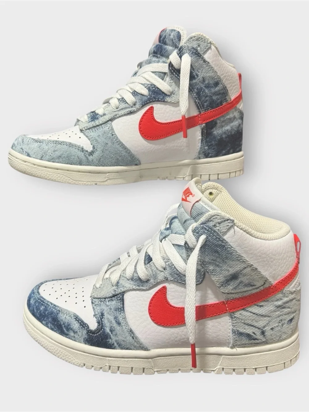Nike Dunk High FLS “Washed Denim” | Women’s 6.5 | EUC